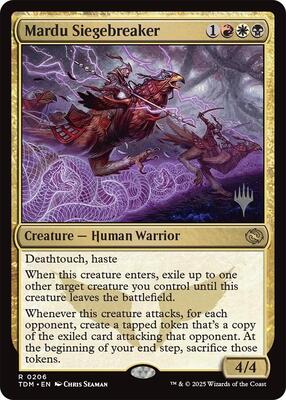 Mardu Siegebreaker card from Promo Pack: Tarkir: Dragonstorm
