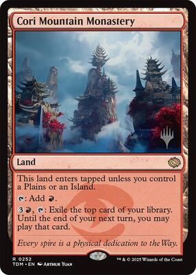 Cori Mountain Monastery card from Promo Pack: Tarkir: Dragonstorm