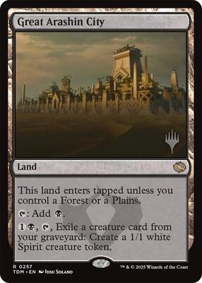 Great Arashin City card from Promo Pack: Tarkir: Dragonstorm