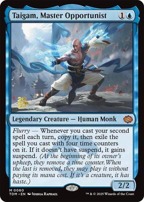Taigam, Master Opportunist card from Prerelease Cards