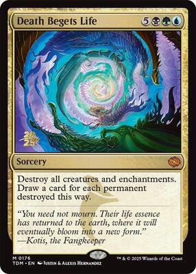 Death Begets Life card from Prerelease Cards