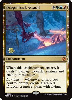 Dragonback Assault card from Prerelease Cards