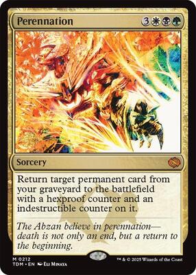Perennation card from Prerelease Cards