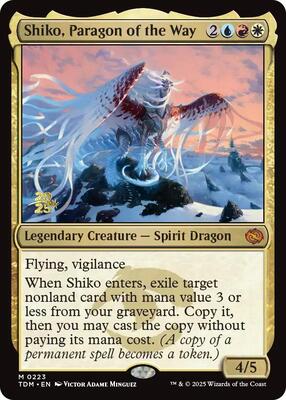 Shiko, Paragon of the Way card from Prerelease Cards