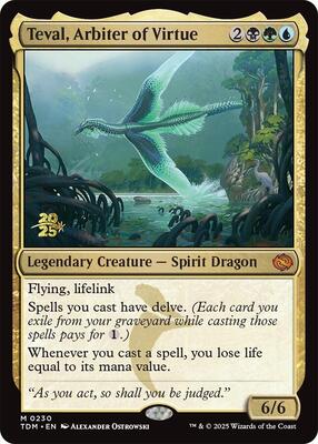 Teval, Arbiter of Virtue card from Prerelease Cards