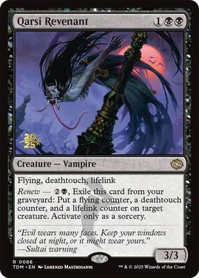 Qarsi Revenant card from Prerelease Cards