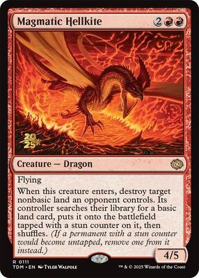 Magmatic Hellkite card from Prerelease Cards
