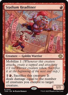 Stadium Headliner card from Prerelease Cards