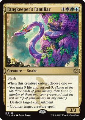 Fangkeeper's Familiar card from Prerelease Cards