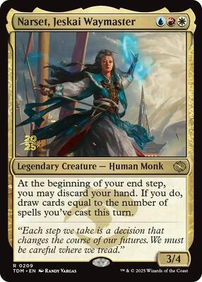 Narset, Jeskai Waymaster card from Prerelease Cards