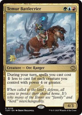 Temur Battlecrier card from Prerelease Cards