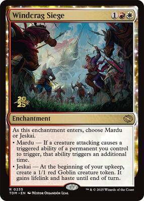Windcrag Siege card from Prerelease Cards