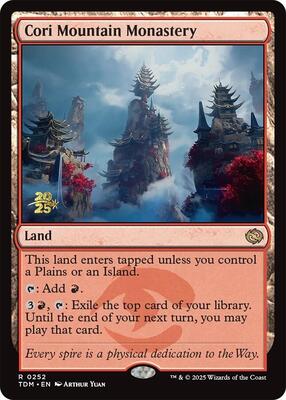 Cori Mountain Monastery card from Prerelease Cards