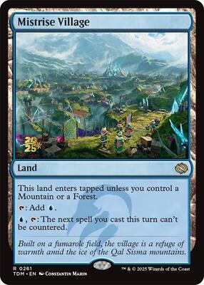 Mistrise Village card from Prerelease Cards