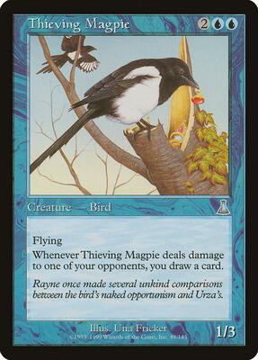 Thieving Magpie card from Urza's Destiny