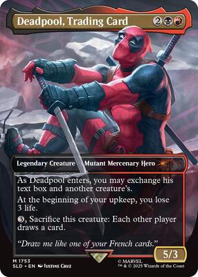 Deadpool, Trading Card (1753) card from Secret Lair Drop Series