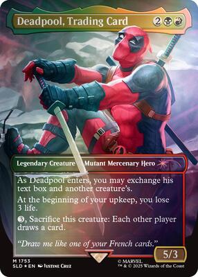Deadpool, Trading Card (1753) (Rainbow Foil) card from Secret Lair Drop Series