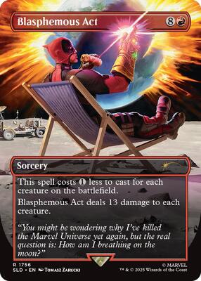 Blasphemous Act (1756) card from Secret Lair Drop Series