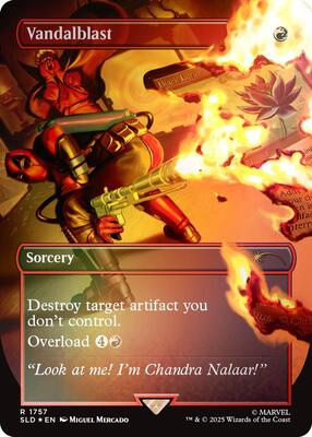 Vandalblast (1757) (Rainbow Foil) card from Secret Lair Drop Series
