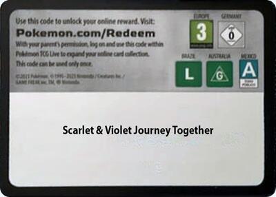 Code Card - Journey Together Booster Pack card from SV09: Journey Together