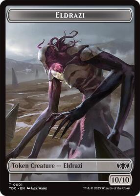 Eldrazi // Citizen Double-Sided Token card from Commander: Tarkir: Dragonstorm