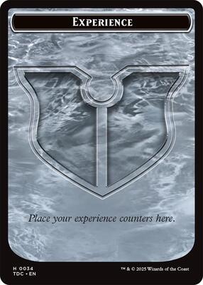 Experience // Treasure Double-Sided Token card from Commander: Tarkir: Dragonstorm