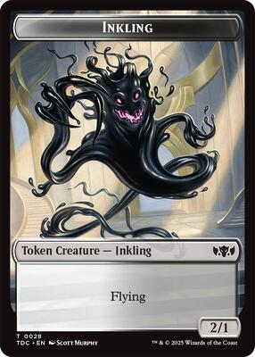 Inkling // Insect (0023) Double-Sided Token card from Commander: Tarkir: Dragonstorm