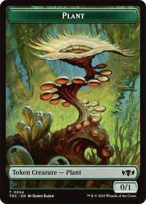 Plant // Goat Double-Sided Token card from Commander: Tarkir: Dragonstorm