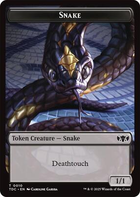 Snake // Myr Double-Sided Token card from Commander: Tarkir: Dragonstorm