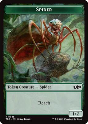 Spider // Bird Double-Sided Token card from Commander: Tarkir: Dragonstorm