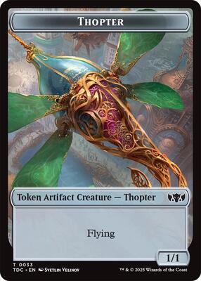 Thopter // Bird Double-Sided Token card from Commander: Tarkir: Dragonstorm