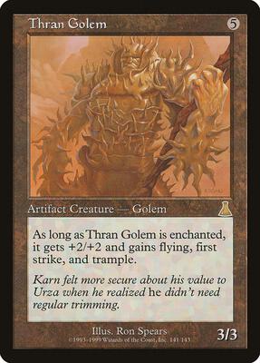 Thran Golem card from Urza's Destiny