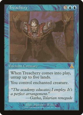 Treachery card from Urza's Destiny