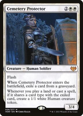 Cemetery Protector card from Promo Pack: Aetherdrift