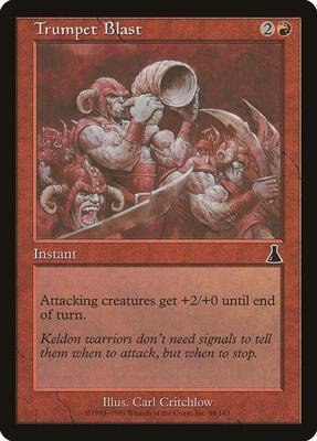 Trumpet Blast card from Urza's Destiny