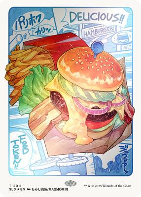 Food Token (2011) (Rainbow Foil) card from Secret Lair Drop Series