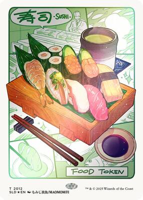Food Token (2012) (Rainbow Foil) card from Secret Lair Drop Series