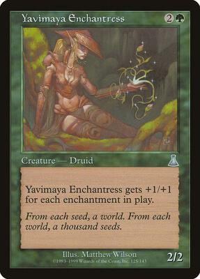 Yavimaya Enchantress card from Urza's Destiny