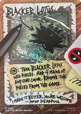 Blacker Lotus (Rainbow Foil) card from Secret Lair Drop Series