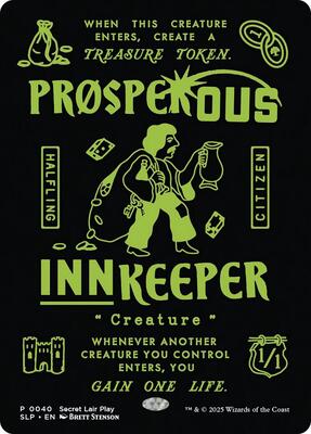 Prosperous Innkeeper card from Secret Lair Showdown