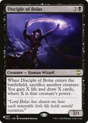 Disciple of Bolas card from The List Reprints