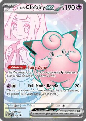 Lillie's Clefairy ex - 195 card from SV: Scarlet & Violet Promo Cards