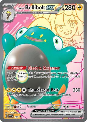 Iono's Bellibolt ex - 194 card from SV: Scarlet & Violet Promo Cards