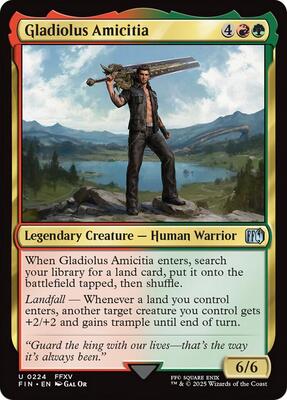 Gladiolus Amicitia card from FINAL FANTASY