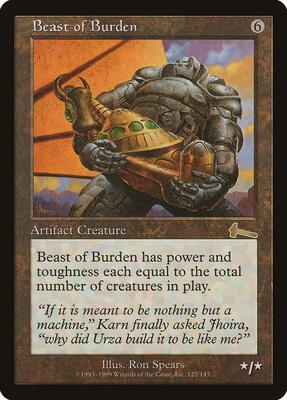 Beast of Burden card from Urza's Legacy