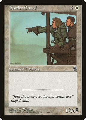 Border Guard card from Portal
