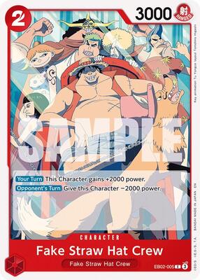 Fake Straw Hat Crew card from Extra Booster: Anime 25th Collection