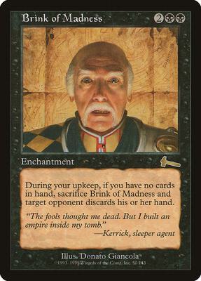 Brink of Madness card from Urza's Legacy