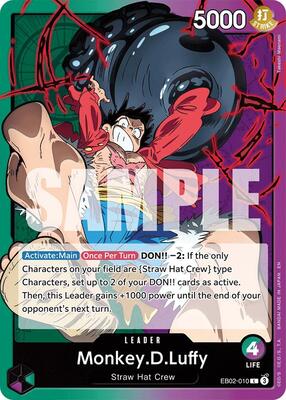 Monkey.D.Luffy (010) card from Extra Booster: Anime 25th Collection