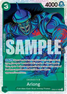 Arlong card from Extra Booster: Anime 25th Collection